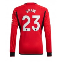 Manchester United Luke Shaw #23 Hemmatröja 2023-24 Långärmad